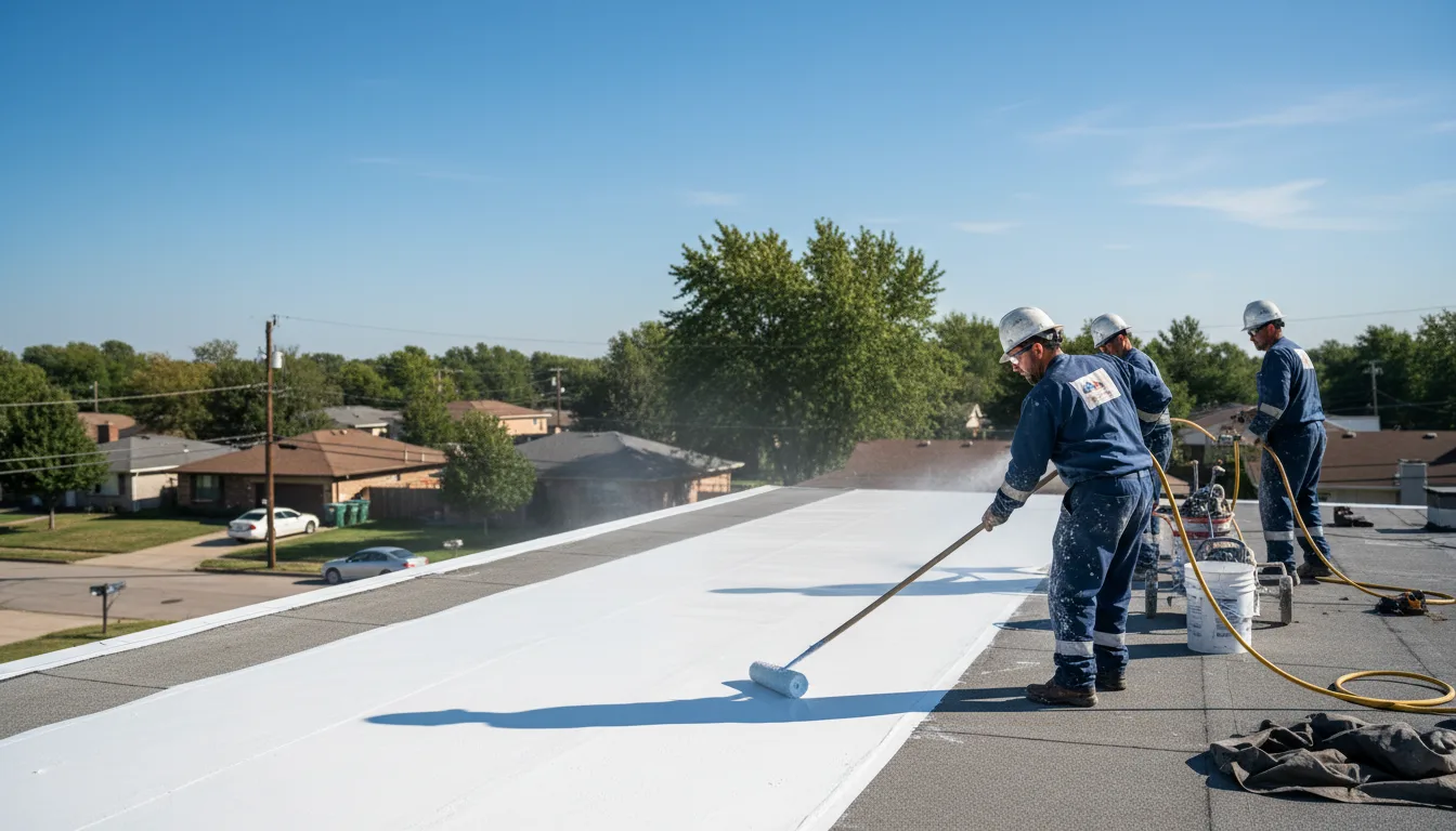 Commercial roof coating in Washington, VT near me